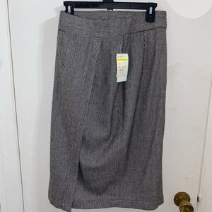 Vtg Evan Picone High Waisted Wool Pencil Skirt Sz 10 USA Union Made Houndstooth